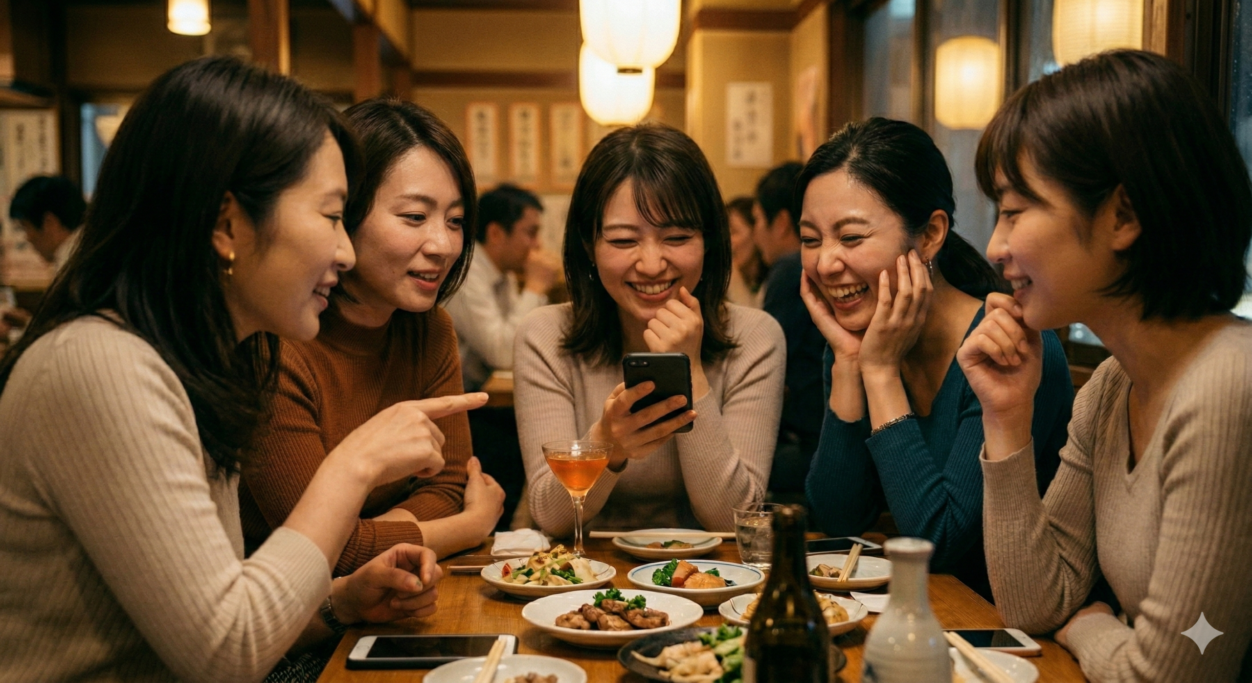 ワードウルフ　恋愛系のお題で楽しむ女子会の様子