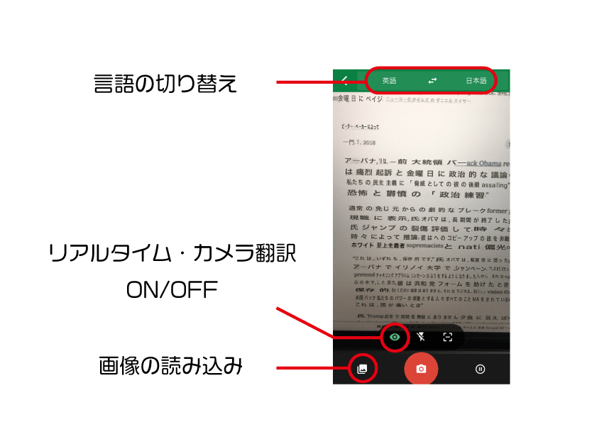 google翻訳-使い方-カメラ翻訳機能