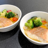 無印良品フライパンで作るミールキット 白身魚のアクアパッツァ