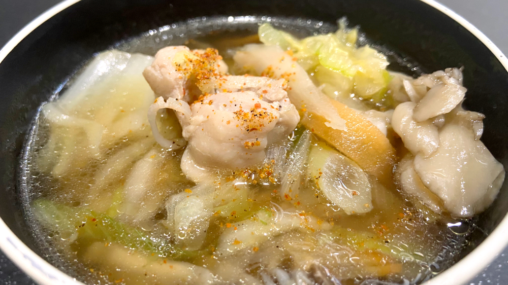 具だくさん根菜入り産直鶏肉の和風スープセット