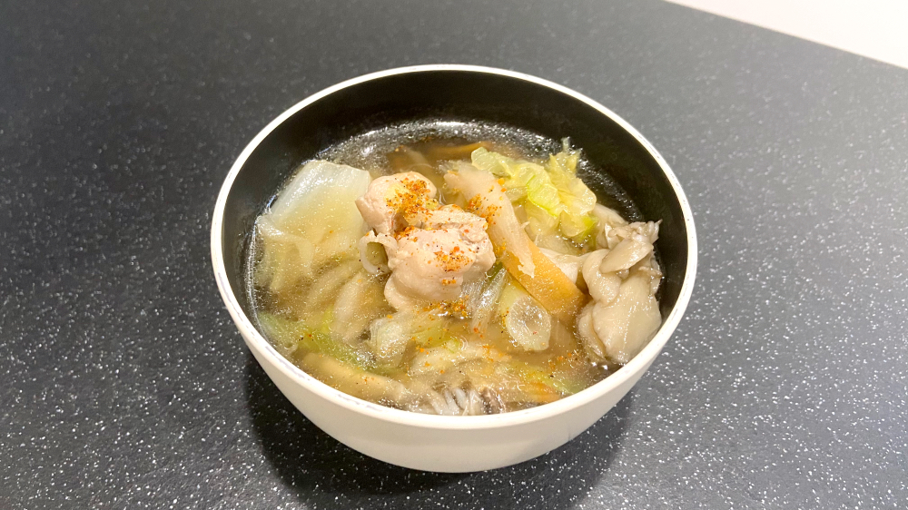 具だくさん根菜入り産直鶏肉の和風スープセット