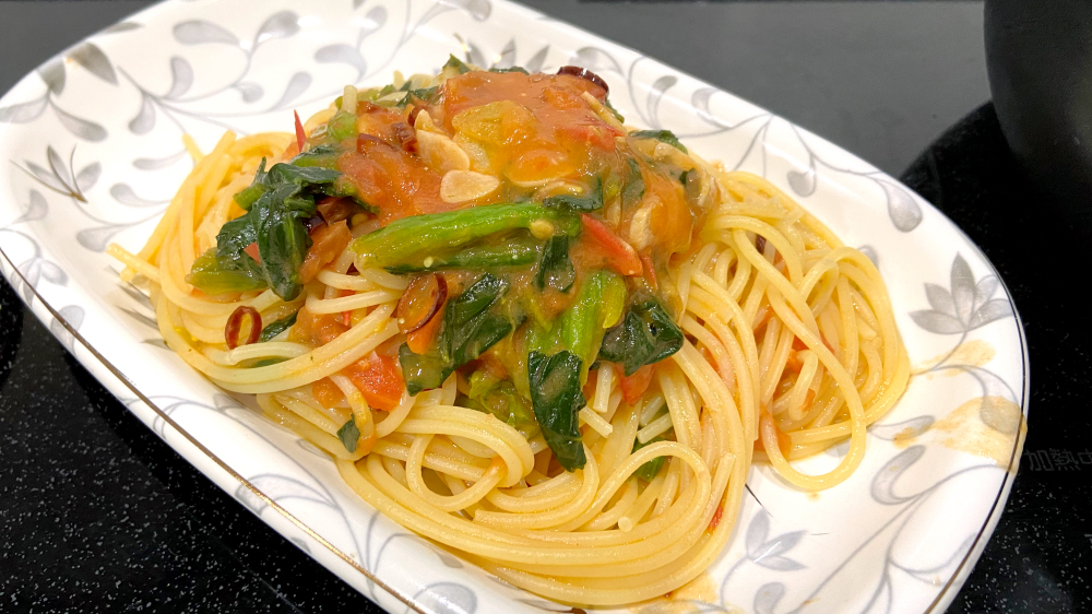 パルシステム 九州のほうれん草を使ったパスタ