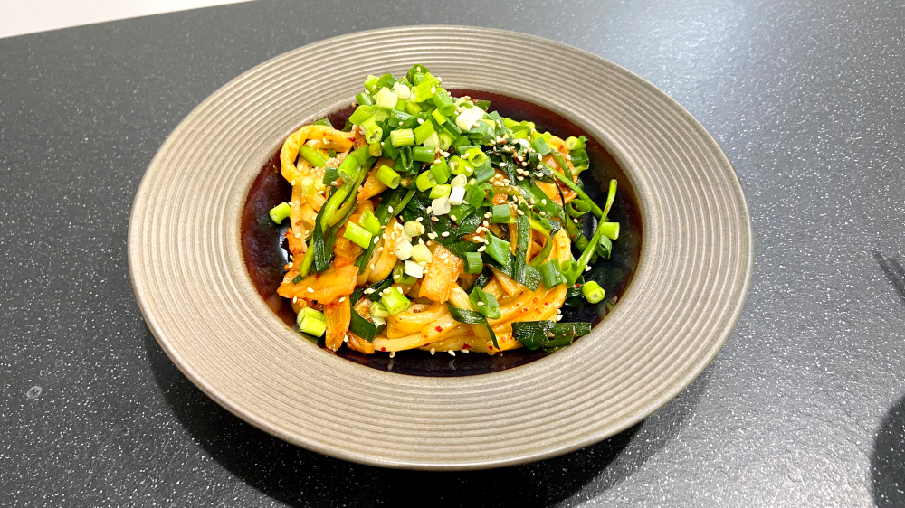 キムチ焼きうどん