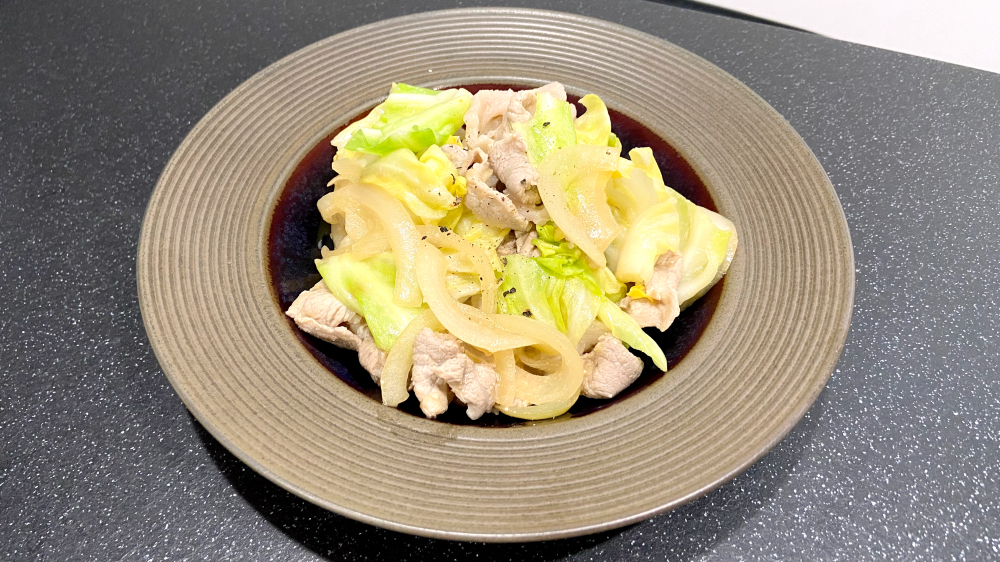 回鍋肉をバターでアレンジ