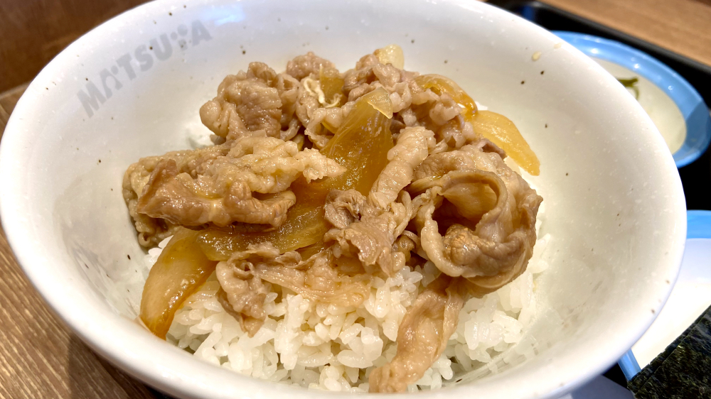 松屋　特朝牛皿定食