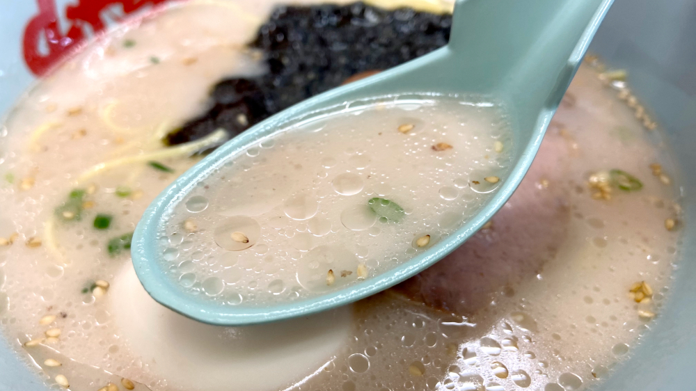山岡家 朝ラーメン スープ