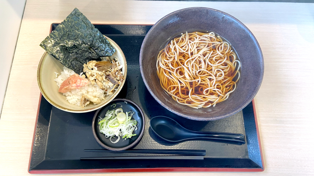 ゆで太郎 焼鯖炙りめんたいごはん