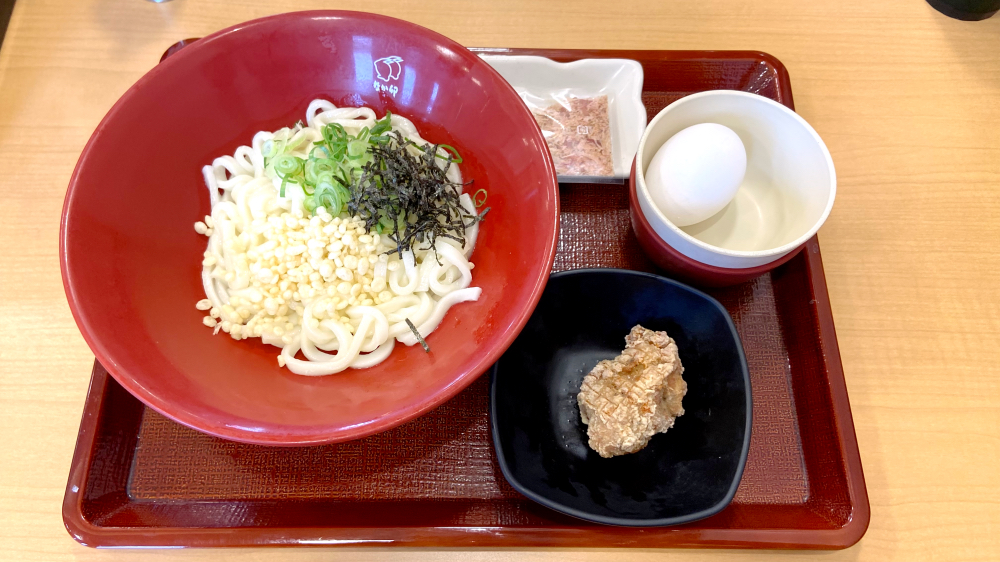 なか卯 たまかけ鶏からうどん