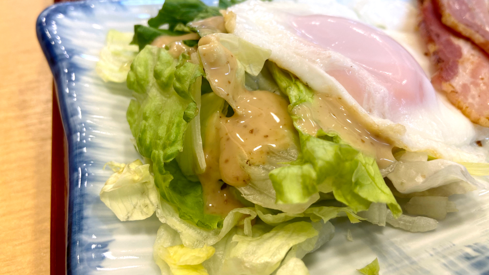 なか卯 レタスにごまドレッシング