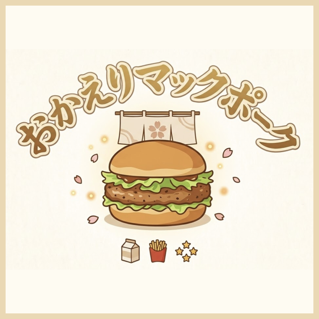 おかえりマックポーク イラスト