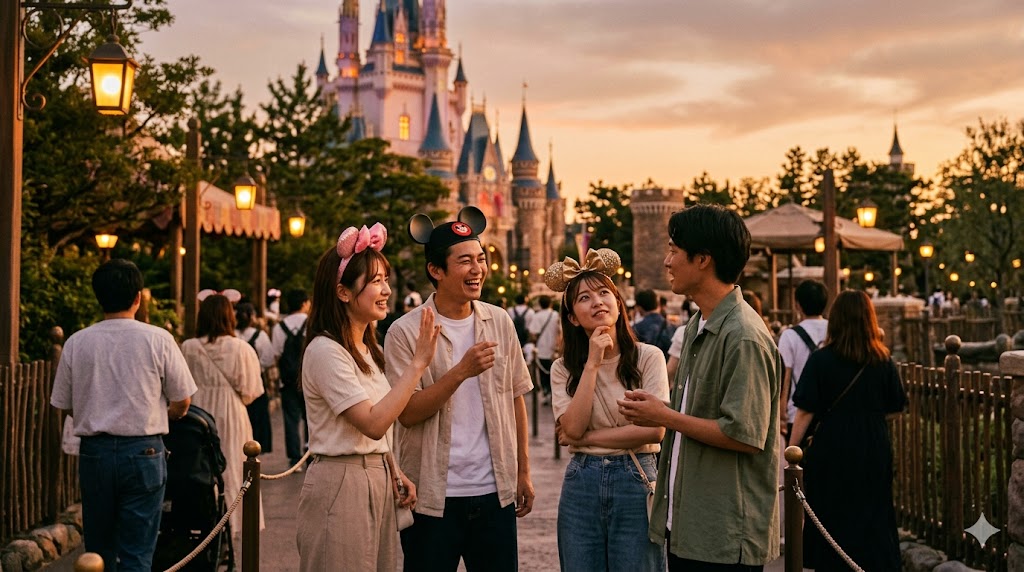 ディズニーの待ち時間の暇つぶし イメージ画像