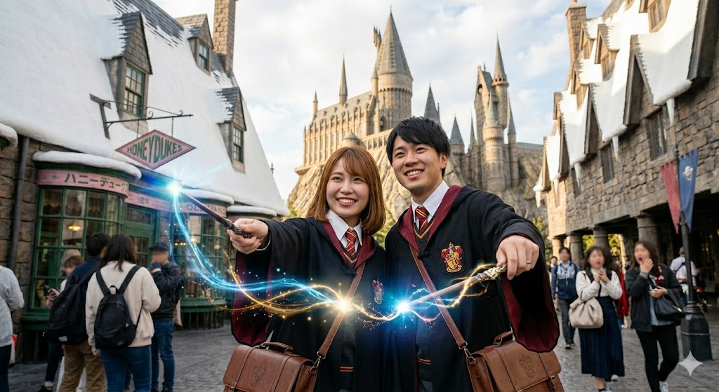 ホグワーツ魔法学校の生徒に変身