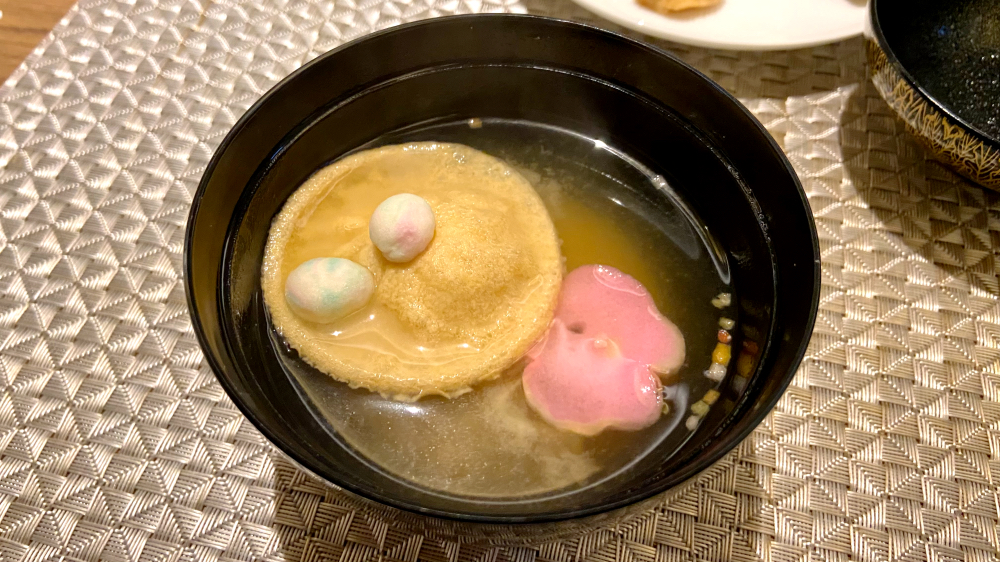 ザホテル山楽金沢 朝食ブッフェ　味噌汁