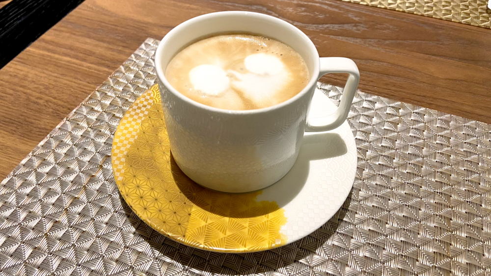 ザホテル山楽金沢 朝食ブッフェカフェラテ